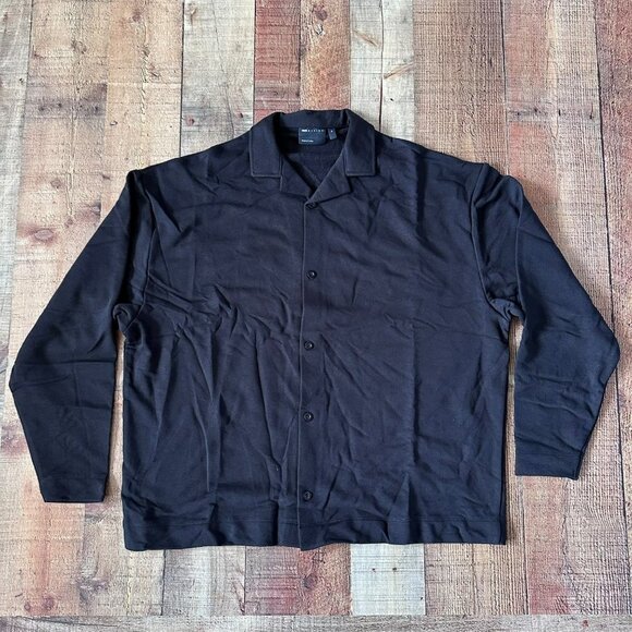 ASOS Other - ASOS dark future oversized heavyweight jersey button down shirt logo m